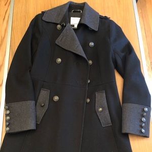 Wool sailor style coat